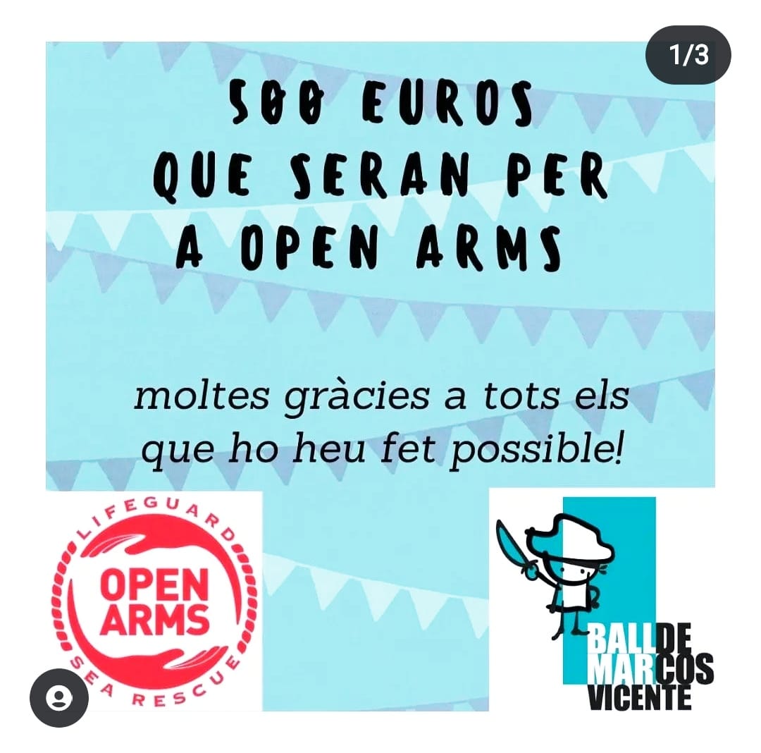 Comenceu a regirar
Escureu els butxacons
Vimguim euros ben rodons
Recaptem per Open Arms
@proactivaopenarms