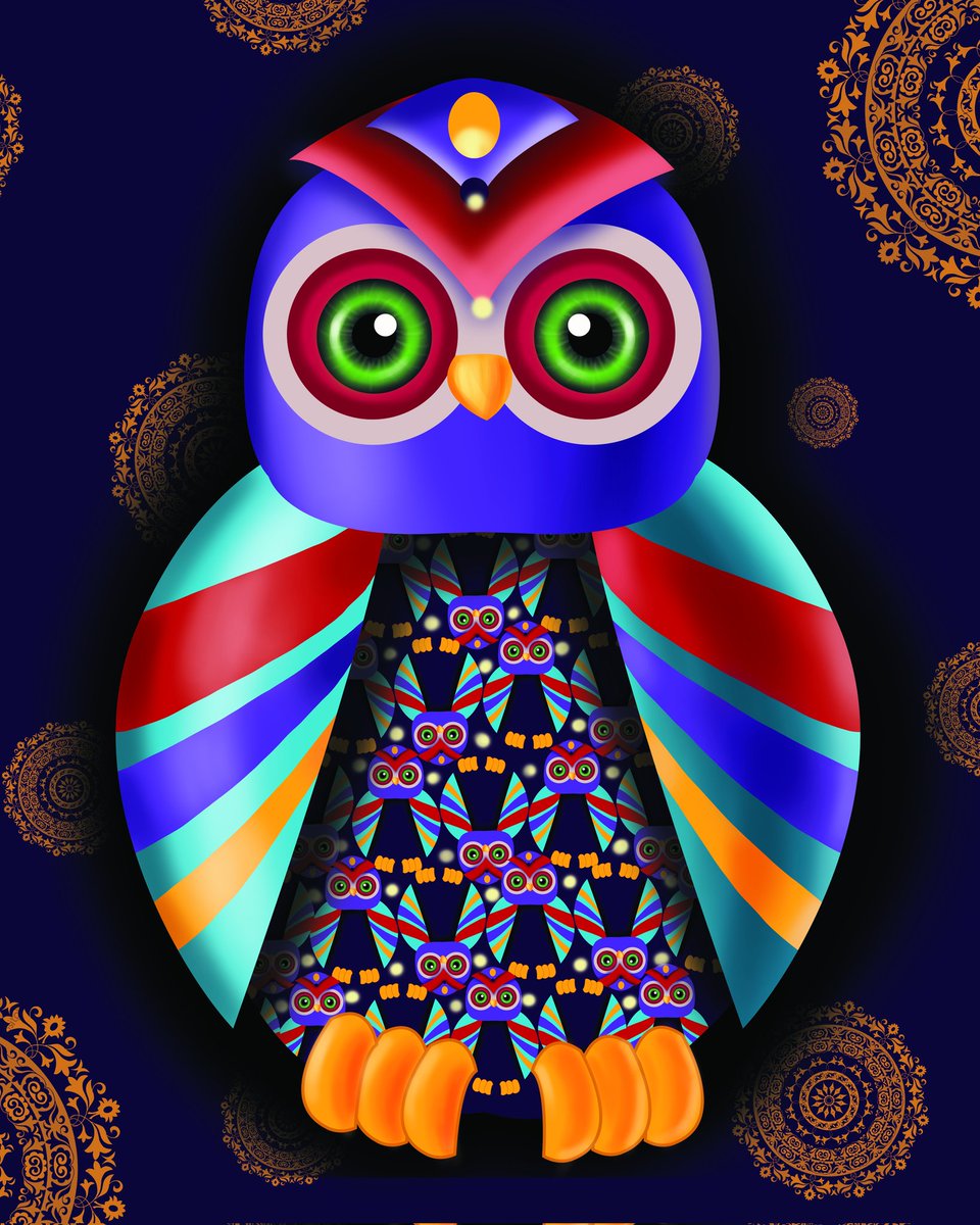 saloniart11's tweet photo. Entry for @thedapplist #50ShadesOfOwls 
@VeenaAgrawal14 
@SonuSood 
@SrBachchan https://t.co/YqBDPveKSm