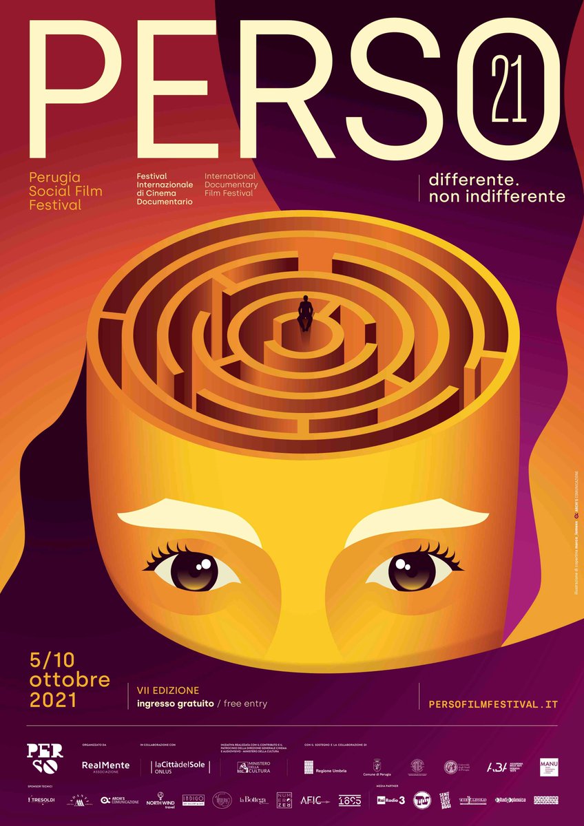 PerSoFilmFest's tweet photo. 📣 Ladies &amp; Gentlemen... il programma del PerSo 2021 è online 👉 https://t.co/c0LMowPy4N 

PerSo - Perugia Social Film Festival 2021
A Perugia dal 5 a 10 ottobre 🎬
𝙞𝙣𝙜𝙧𝙚𝙨𝙨𝙤 𝙜𝙧𝙖𝙩𝙪𝙞𝙩𝙤

#PerSo21 #cinema #Perugia #Festival https://t.co/xVpHcPNSzb