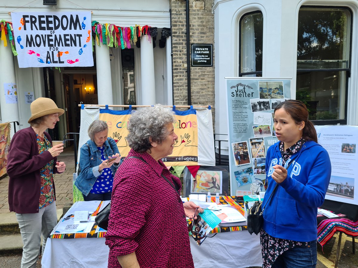 CARAS_LDN's tweet photo. We had a fun Saturday attending @MigrantConnect festival, where we joined @WWR to spread the word about our work and speak to locals about how they can help.
Thanks to everyone who visited us.
#WeCannotWalkAlone #WandsworthWelcomesRefugees https://t.co/R8ZnMamvuu