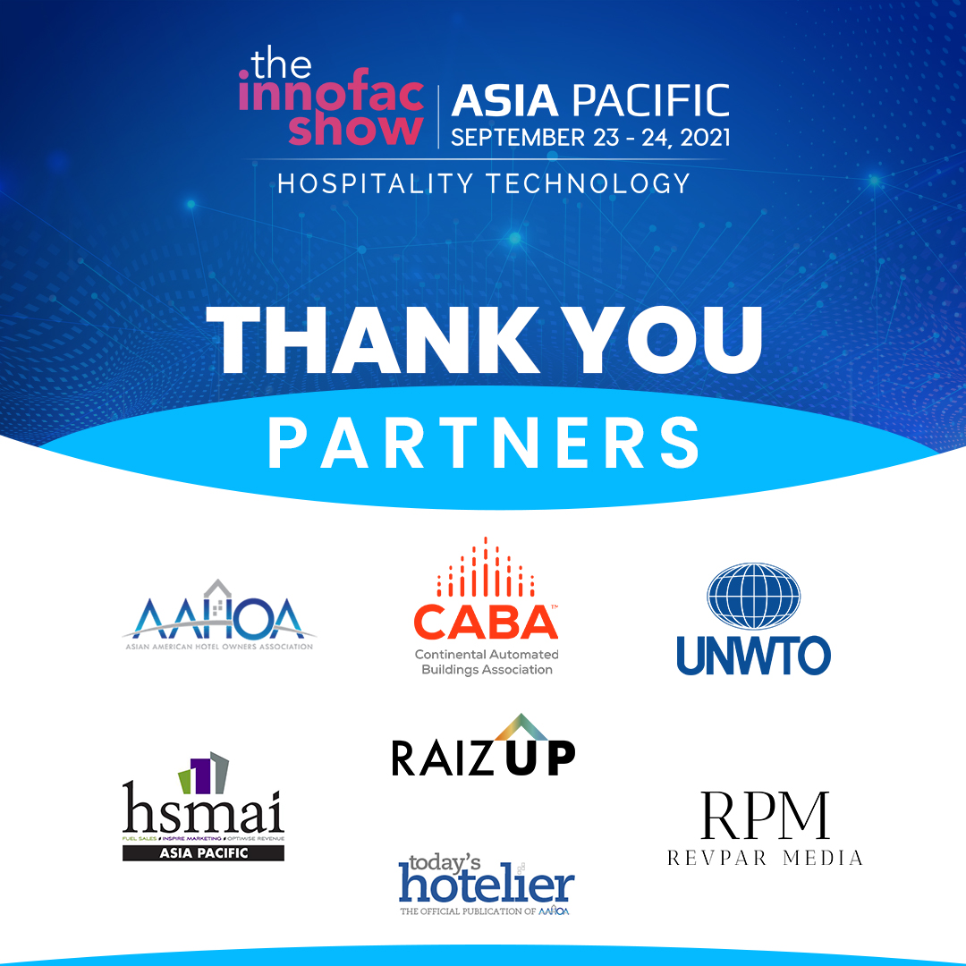 We extend a #heartfelt thanks to our #valued #partners!

This successful conference has all been possible with the support from amazing partners. This has helped us in starting a ‘technological revolution’ in the Asia Pacific region.

#asiapacific #virtualevent #hospitality