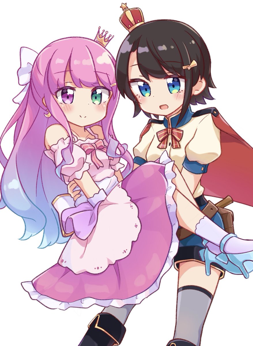 #プロテインザスバル #ルーナート 
#スバルーナ 
お姫様と王子様のスバルーナ🚑🍬
アクリルスタンドになります 