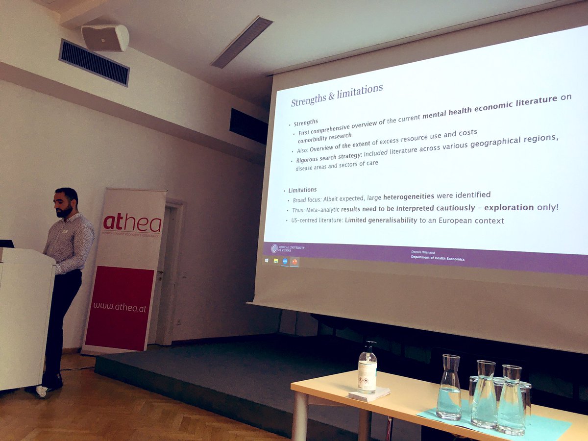 nat_peric's tweet photo. Impressive #review work from my colleague Dennis Wienand from @MedUni_Wien on excess resource use &amp; #costs of physical #comorbidities in patients with #mentalhealth disorders presented today at #ATHEA conference

#SLR #costofillness https://t.co/bj3hu5guRV