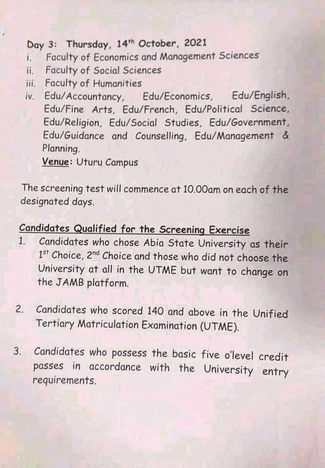 absuvilla's tweet photo. Breaking : Absu releases date for its postutme 2021.
#Absu #AbsuPostUtme2021 https://t.co/MlcVFArQlY