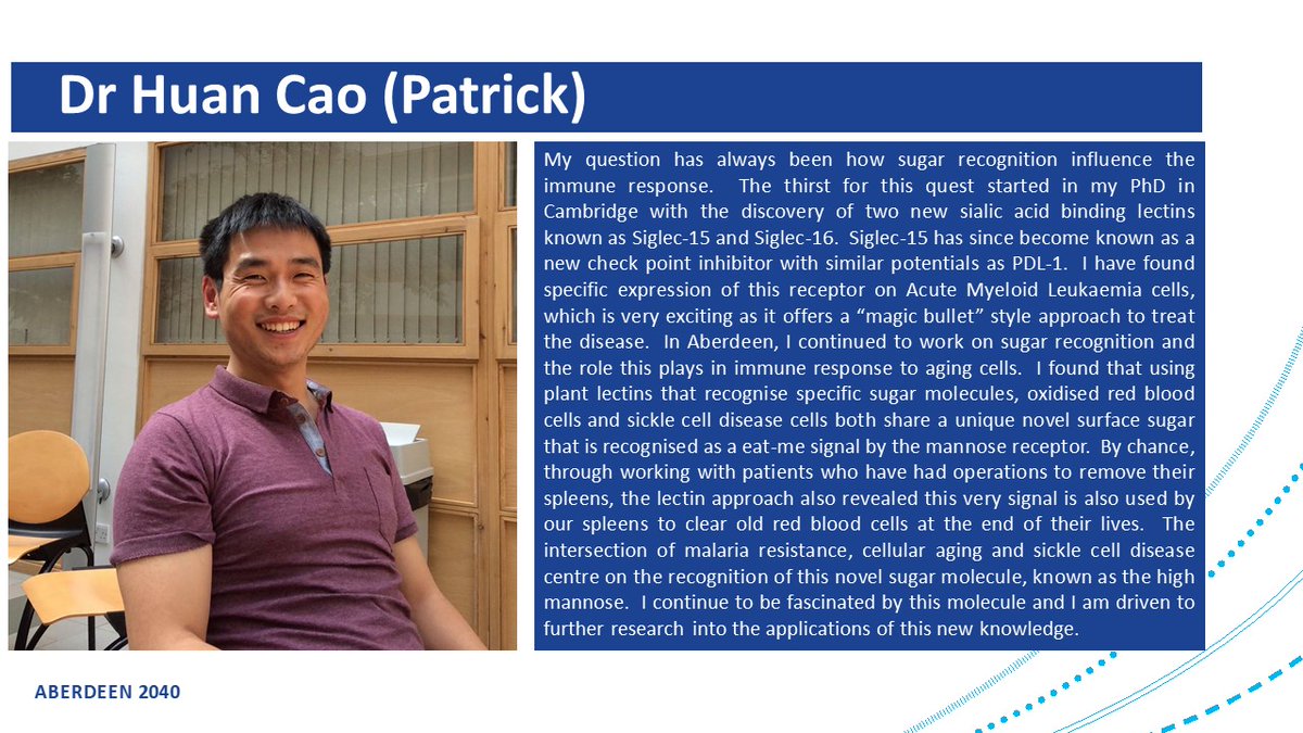 NVISION (@nvisionabdn) on Twitter photo How does sugar recognition influence the immune response? This is the question that intrigues our postdoc Dr Huan Cao (Patrick). Learn more here π
#NPAW2021 #lovepostdocs <a href="/aberdeenuni/">University of Aberdeen</a>
@aberdeenuni_smd How does sugar recognition influence the immune response? This is the question that intrigues our postdoc Dr Huan Cao (Patrick). Learn more here π
#NPAW2021 #lovepostdocs <a href="/aberdeenuni/">University of Aberdeen</a>
@aberdeenuni_smd