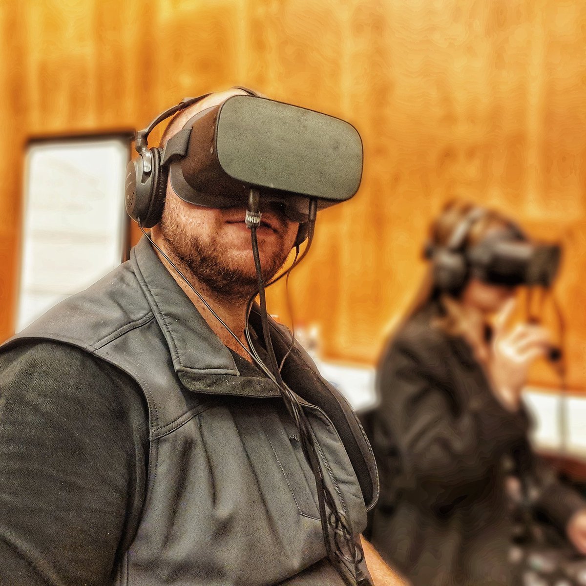 R9studiosUK's tweet photo. Yesterday I was fortunate enough preview the incredibly written child exploitation theatrical performance followed by a test of the hard hitting Change Your Game Virtual Reality experience.

If you want to learn about the project, please visit https://t.co/RrrLEw9Uza

#cce https://t.co/TRwjkmFZFJ