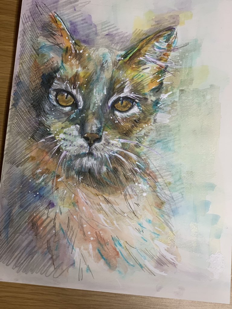 GaddRoz's tweet photo. Having an experiment … fun. #shepaints https://t.co/sjMkRiaoM3