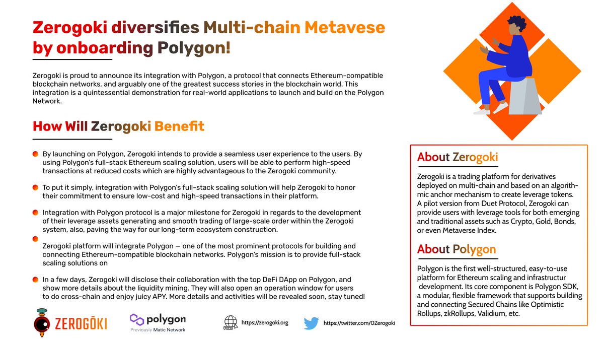ElvisAzubuike1's tweet photo. Good newsπ₯³ zerogoki is proud to announce its integration with Polygon, a protocol that connects Ethereum-compatible blockchain networks, and arguably one of the greatest success stories in the blockchain world. πͺπ₯#Zerogoki #polygon #blockchain #crypto https://t.co/vmz0UwXseZ