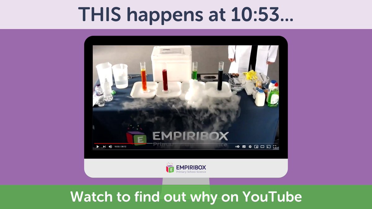THIS happens at 10:53...

Watch our Fun with Food <a href="/Empiribox/">Empiribox</a> #ScienceDay #video to find out why on <a href="/YouTube/">YouTube</a> 👇

youtube.com/watch?v=63cTSZ…

#science #teachers #KS1 #KS2 #schools