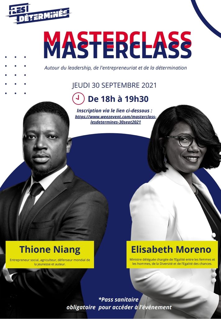 LesDetermines's tweet photo. 🔊[#Masterclass DTR]

🚨 Masterclass spéciale le jeudi 30 septembre, avec de prestigieux invités autour du leadership : 

🗣️@1ElisaMoreno X @thioneniang

👉 Pour s'inscrire : https://t.co/B3mEW99pwW https://t.co/mfYpXbU6yf