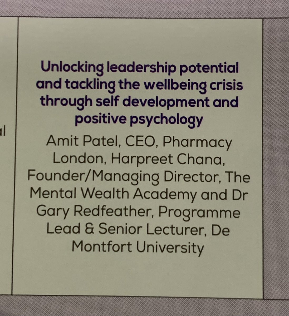 DMUPGPharmacy's tweet photo. Our colleague @DrGRedfeather is delivering a presentation in the Leadership Theatre at 3.45pm, pop by to listen to his presentation @CPCongress #CPCongress https://t.co/ilwZKQRfX2