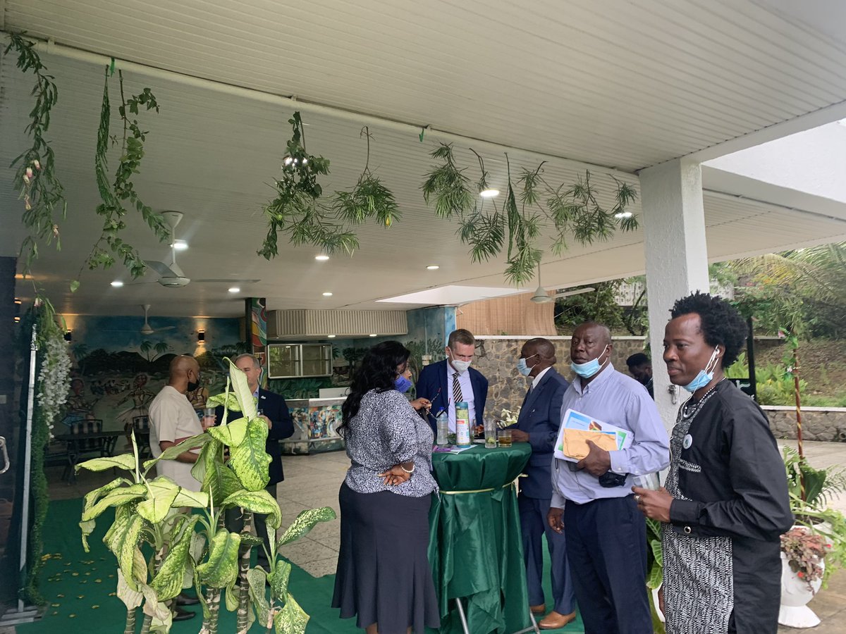 slbritish's tweet photo. Very proud of our fabulous #FreetownFilmLab participants who had the opportunity to showcase their climate change films across sand mining, biodiversity, plastics, chimps and waste to Ministers. Can you guess which film won? https://t.co/oqfZSzmRWL