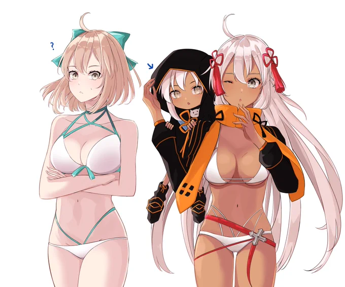 沖田さんとオルタさんと煉獄さん #FGO 