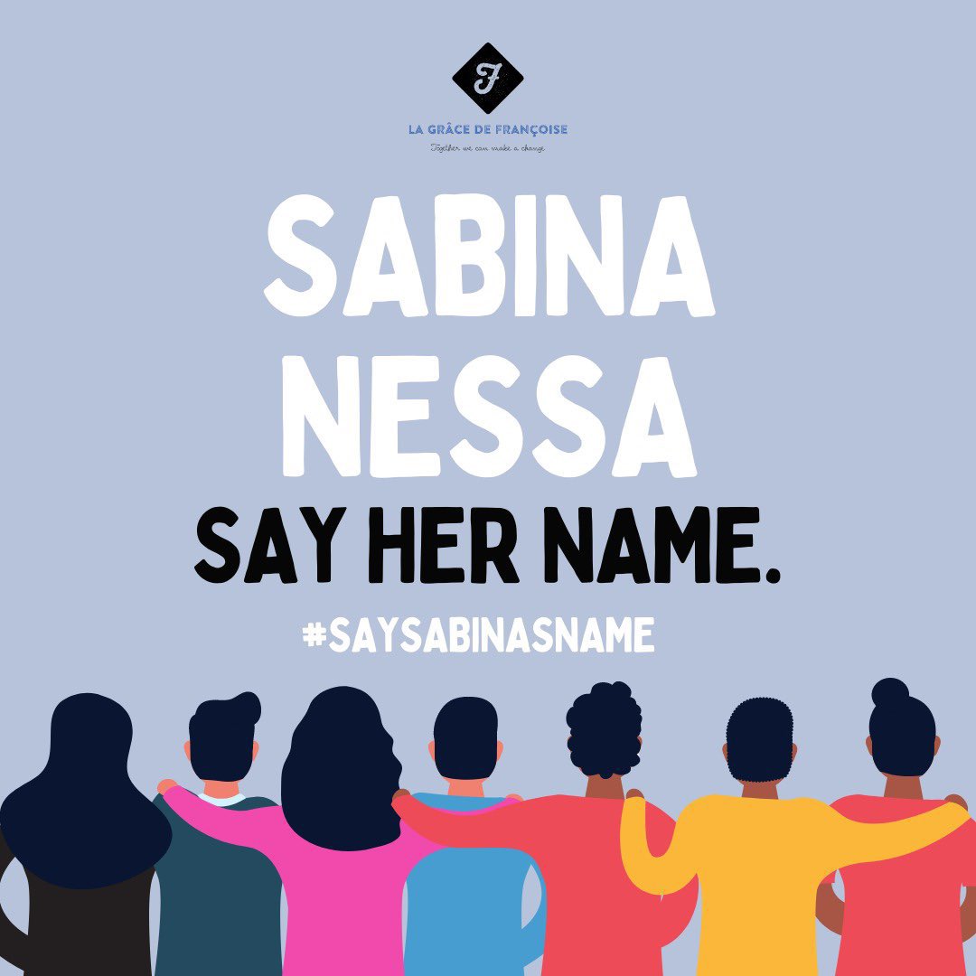 51Fizz's tweet photo. Let’s give this women the justices that #SarahEverard was given. Stand up what is right and is ours #SabinaNessa  #shewaswalkinghome #SayHerName https://t.co/jFfjotejIL