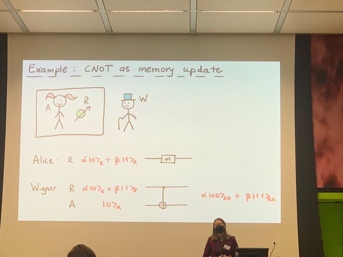 MKMontheLattice's tweet photo. A very interesting talk by Nuriya Nurgalieva @highfae_ at the #Quantum Center Flagship Forum on how to design thought experiments on a quantum computer @ETHQuantumCntr https://t.co/5BNnQ8q09s
