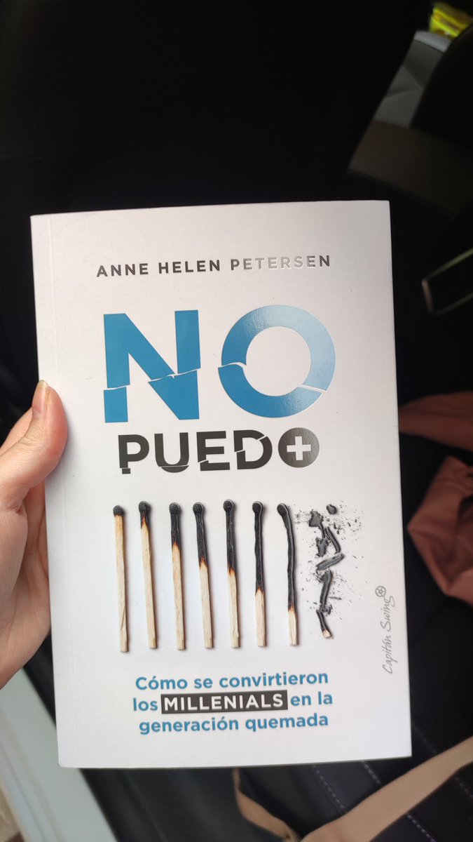 m_tere_perez's tweet photo. Muchas ganas de leer este libro de @annehelen en @Capitan_Swing sobre las presiones que sufre la generación millenial y sobre su falta de horizontes y certezas. Muy interesante analizar cómo nos agota este sistema y qué podemos hacer para cambiarlo. https://t.co/pk44CTDVx4