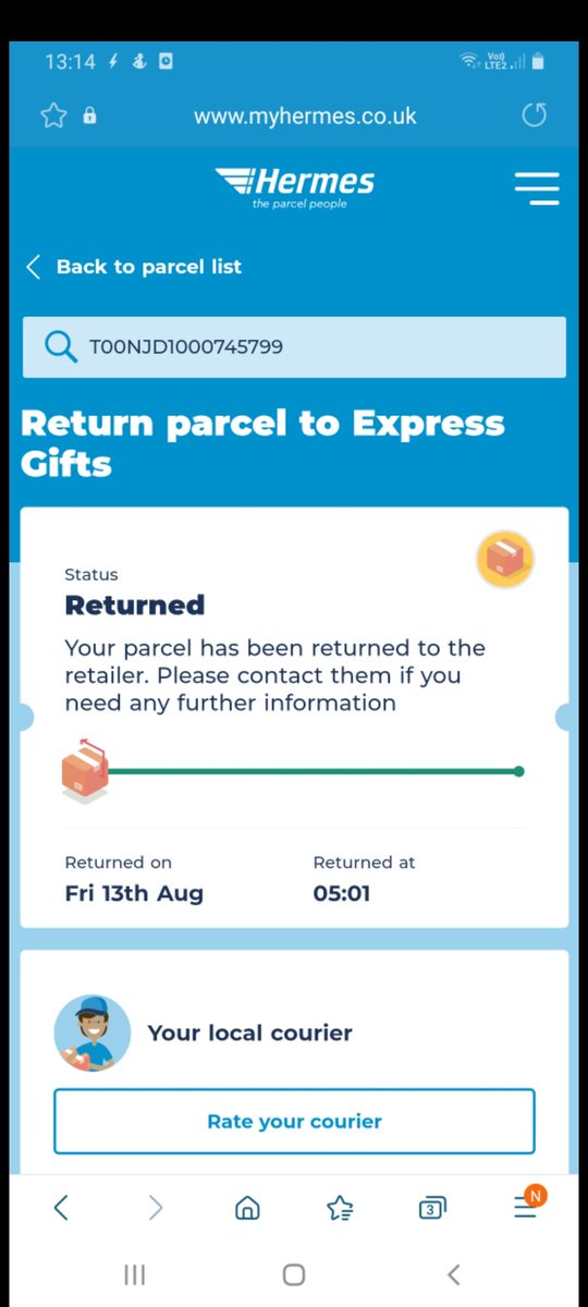Karynshaw10's tweet photo. @studio_co_uk returned a faulty item via Hermes collection that you organised , Says you received on 13th August and despite 13 emails back and forth, last being 5th Sept telling me it's been raised with rel dept to credit me ,still no refund yet ! https://t.co/k86nFMSPvf