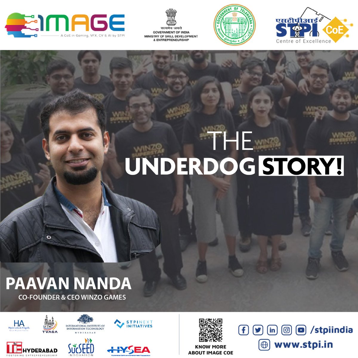 STPIIMAGECOE's tweet photo. Meet Our Mentor Shri. Paavan Nanda, Co-founder "WinZo". India's leading Mobile Gaming Platform.The Story that inspires millions to come. An enlighting session with startups on Product scale and Investment Strategy #STPIINDIA #STPICOEs #IMAGECOE https://t.co/A4R7N5qK01