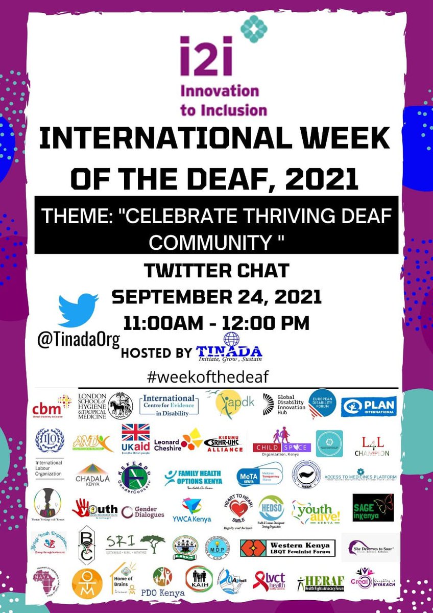 OgollahAnyango's tweet photo. Celebrating the thriving deaf community. We must advocate and get involved in ensuring that person's with hearing impairment are Skilled, Included and Supported in Venturing into employment and business.
#weekofthedeaf 
@TinadaOrg 
@KenyaYwca 
@cbo_yesam 
@worldywca 
@NyalendaY https://t.co/8lZ7zgXovL
