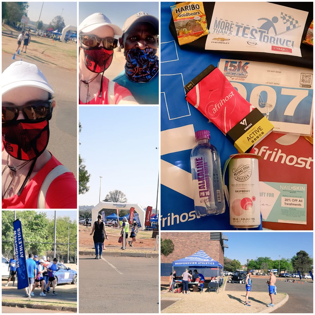 TrainerThee's tweet photo. My #goodiebag #racePack, complete with #Personalised REAL #raceNumber (only registered late yday!?!) I got SO emotional fetching it, can't describe it...A real race, with an official #FinishLine & meeting other #runrs #BLESSINGS😁 @afrihost #BedfordBoroughs @bedfordviewathletics https://t.co/nGdYlMDgXP