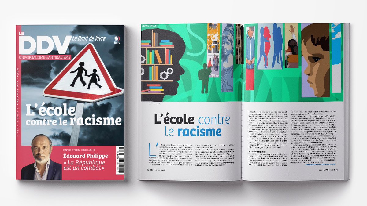 Le_DDV's tweet photo. Dossier
L’ÉCOLE CONTRE LE RACISME
30 pages de réflexion sur l’outillage intellectuel et pédagogique des enseignants.
«La question est d’importance au regard des espoirs placés dans l’école républicaine.»
@Emmanuel_Debono @Le_DDV
👉 En kiosque ou en ligne : https://t.co/LtP6PNTunb https://t.co/c0kCEHp6rr
