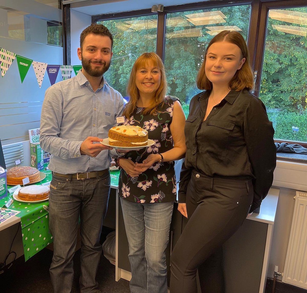 GlotechUK's tweet photo. Our teams in Chippenham and St.Albans raising money for @macmillancancer #macmillan #macmillancoffeemorning #coffeemorning #glotech https://t.co/REpatEa8TD
