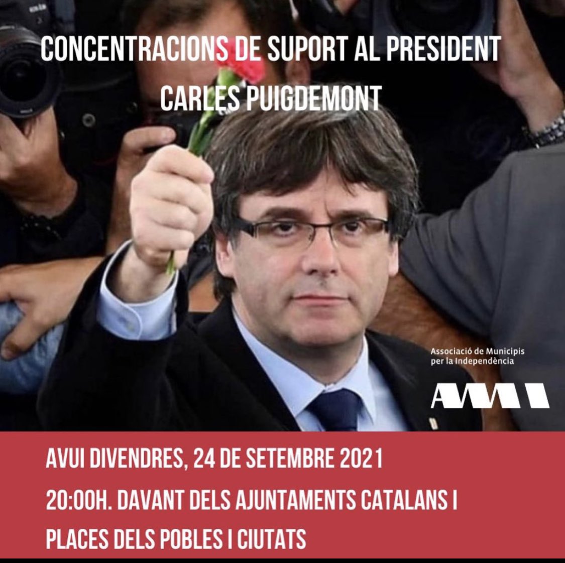 🔴CONCENTRACIÓ A MOIÀ EN SUPORT AL PRESIDENT PUIGDEMONT

📍plaça de l’Ajuntament
🕗20h

#LlibertatPresidentPuigdemont