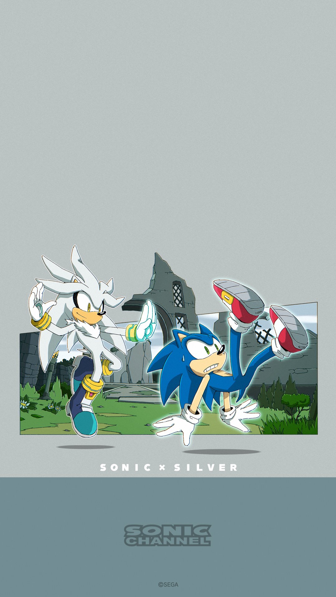 Sonic Channel Calendar April 2023: Silver & Elise Ice-Skating Duo