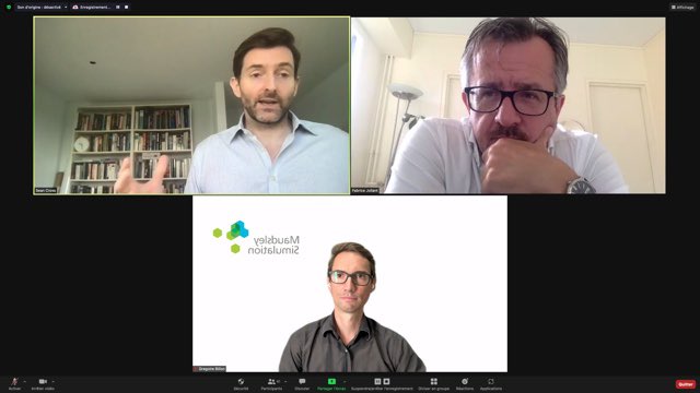 maudsleylearn's tweet photo. One of the many positives that came out of the #pandemic is the increase use of #technology to deliver high quality #training. Today, we are in #Paris (from the comfort of a room in #London) discussing all things #mhsim #parisUMaudsleysim @NHS_HealthEdEng @MaudsleySim https://t.co/wcerSVAr9s