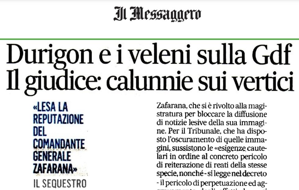 Un Tribunale dispone il sequestro preventivo e l'oscuramento di pagine di un giornale (eh sì, #Fanpage non è "un sito web"), in violazione della legge sulla stampa e con ogni probabilità della Costituzione, senza una sentenza e nemmeno un indagato. Il Messaggero: