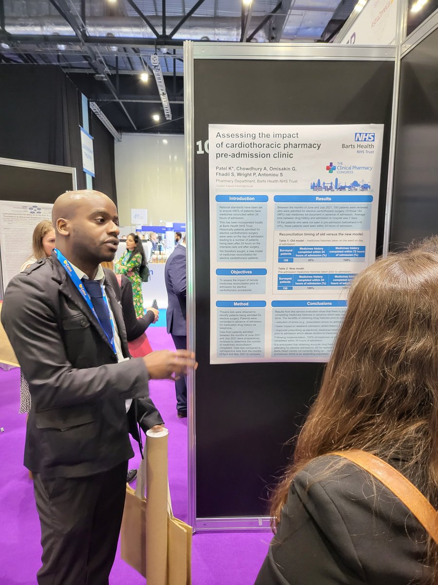 Dr. Raliat Onatade🇯🇲🇳🇬🇬🇧 (@ral_sez) on Twitter photo <a href="/CPCongress/">Clinical Pharmacy Congress</a> listening to George explain the new model of remote medicines reconciliation in one of our pharmacy pre-admission cardiothoracic clinics and the significant improvements seen. <a href="/pharmBHC/">Paul Wright</a> <a href="/santon74/">sotiris antoniou</a> <a href="/sfhadil13/">Sadeer Fhadil</a> <a href="/NHSBartsHealth/">Barts Health</a> @BartsHospital <a href="/CPCongress/">Clinical Pharmacy Congress</a> listening to George explain the new model of remote medicines reconciliation in one of our pharmacy pre-admission cardiothoracic clinics and the significant improvements seen. <a href="/pharmBHC/">Paul Wright</a> <a href="/santon74/">sotiris antoniou</a> <a href="/sfhadil13/">Sadeer Fhadil</a> <a href="/NHSBartsHealth/">Barts Health</a> @BartsHospital