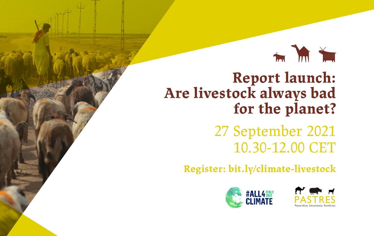 Still haven't registered for the presentation of the report? You can register here bit.ly/3o2JRMU
Panel includes: <a href="/AntonelloFranca/">Antonello Franca</a>, <a href="/IanScoones/">Ian Scoones</a>, <a href="/FernandoGD/">Fernando Gonzalez D</a> , <a href="/AnceyV/">Ancey Veronique</a>, 
<a href="/FionaFlintan/">FionaFlintan - 268+ Photos</a> and <a href="/yenginus/">Engin Yılmaz</a>
You can also read the report here pastres.org/livestock-repo…