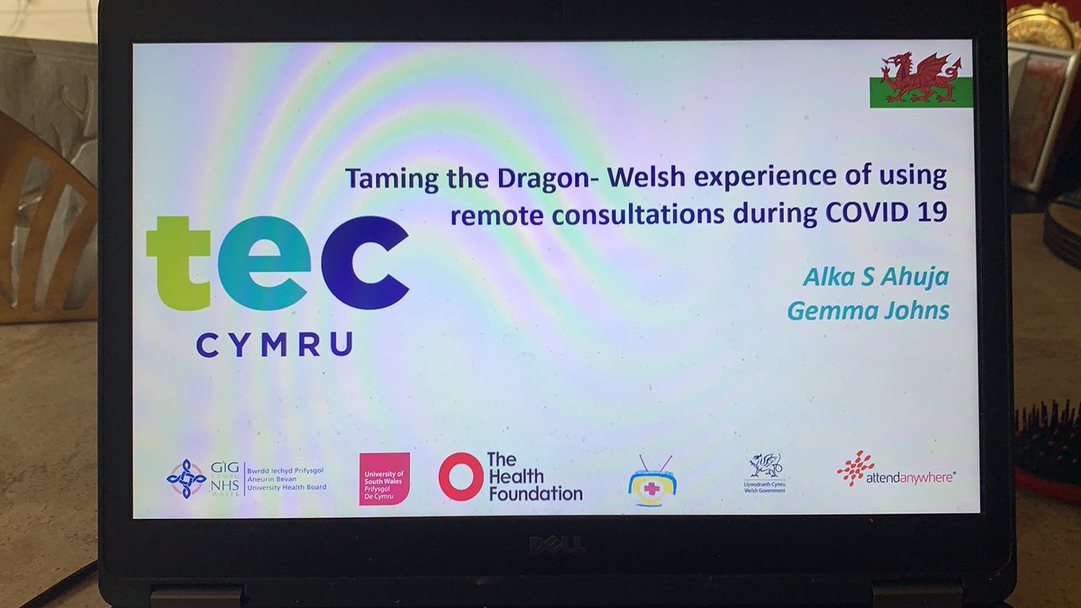 Presenting our welsh experience of using VC during COVID - how we make this future proof with Gemma Johns <a href="/RcpsychCAP/">rcpsychCAP</a> <a href="/teccymru/">Technology Enabled Care Cymru</a> <a href="/cwtchgwent/">Cwtchgwent</a> <a href="/RCPsychWales/">Coleg Brenhinol y Seiciatryddion</a> <a href="/bethlwh/">Bethan Louise</a> <a href="/jessica_wills17/">Dr. Jess Williams</a> <a href="/EveMatthews280/">Eve Matthews</a> <a href="/saibaahuja/">saibaahuja</a> Bronwen T, Lucy J, Morgan L, Megan W