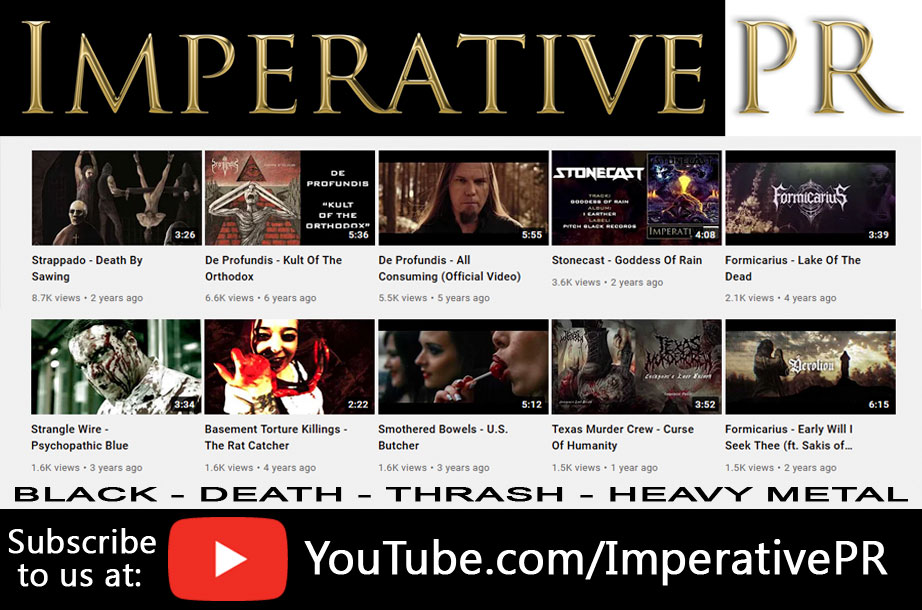ImperativePR's tweet photo. Something for the weekend? Subscribe to the Imperative PR YouTube channel for a feast of great music.
#imperativepr #deathmetal #blackmetal #heavymetal #thrashmetal #powermetal #darkambient #grindcore #heavyrock #speedmetal #ukunderground #blackthrash #doommetal #doomdeath #dark https://t.co/adETDXdj11