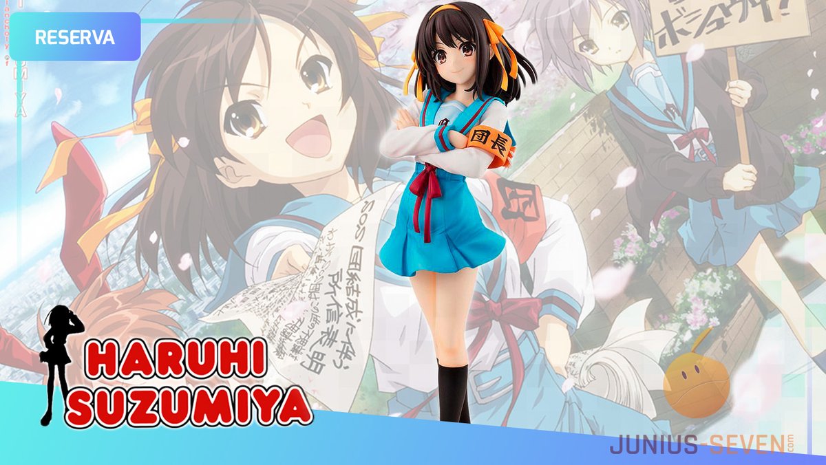 JuniusSeven's tweet photo. 🛑¡#HaruhiSuzumiya ha vuelto!🛑
🆘¡La líder de la #BrigadaSOS reaparece en una fantástica figura donde la vemos tan guapa y enérgica como nos tiene acostumbrados!🤩 ¡Bien! 🥰 #TheIntuitionOfHaruhiSuzumiya #Haruhi
🏫Hora de volver a las divertidas clases: https://t.co/zwRLcyLMr2 https://t.co/OU2w2MrEVB