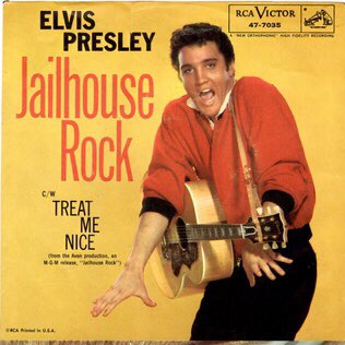 CoryKarma's tweet photo. #OnThisDay 🗓 in 1957, the single ‘Jailhouse Rock’ by #ElvisPresley was released. 

It became his ninth US number one single &amp; stayed on the Billboard chart for nineteen weeks. 🎶 https://t.co/NIUMCzjpne