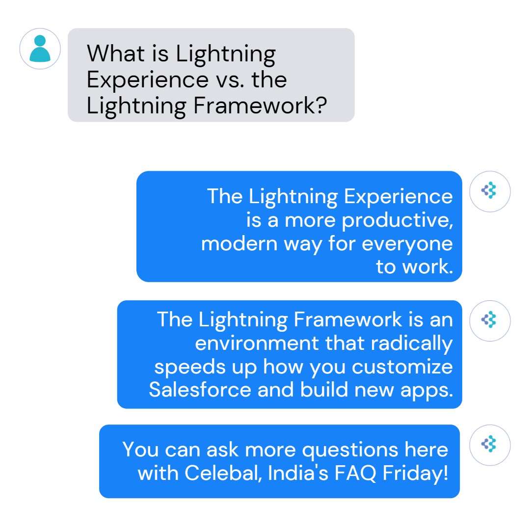 Celebalindia's tweet image. Know the difference between #LightningExperience and #LightningFramework with our #FAQFriday. Learn more here : zcu.io/AnCK 

#Celebal #CelebaIndia #Salesforce