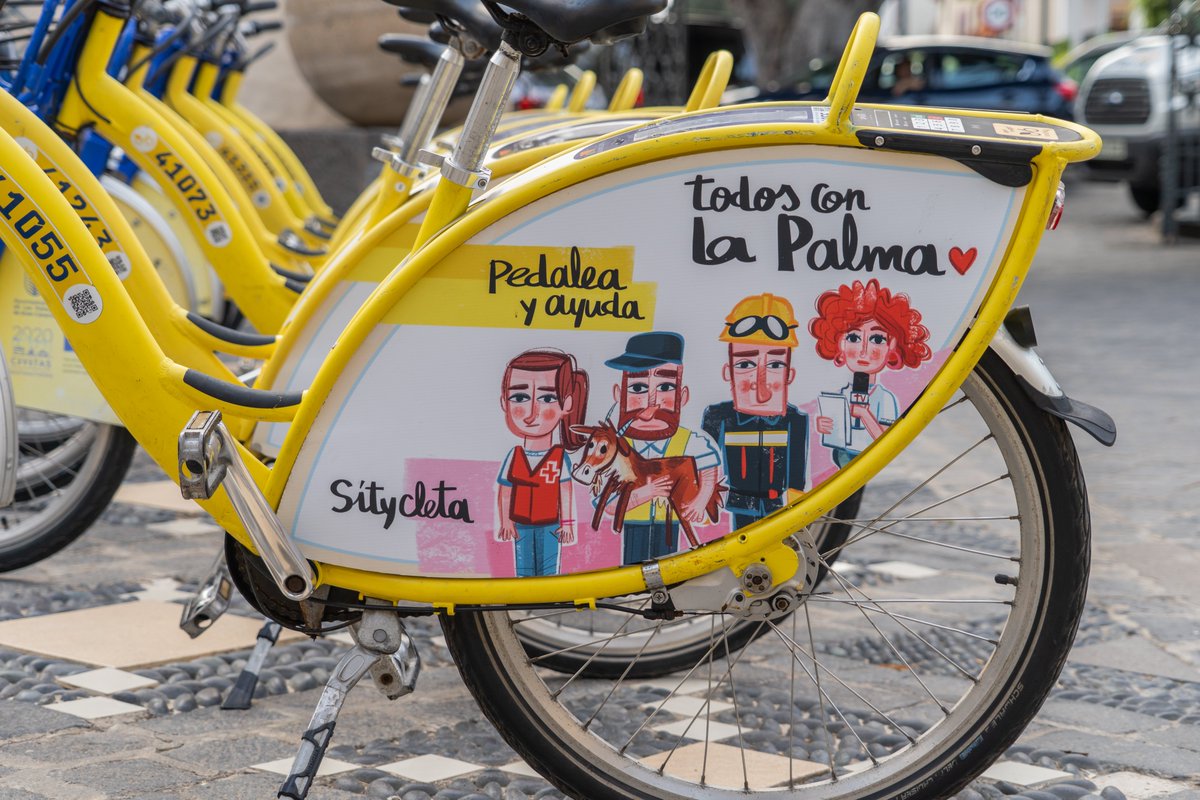 'Todos con La Palma'. No, no es una frase hecha.
Todos los que amamos Canarias tenemos el corazón allí en estos momentos  ❤️ Y por eso, no se nos ocurre nada mejor que sumar pedaleos por La Palma🚲
#TodxsPorLaPalma #ConSítycletaATodosLados