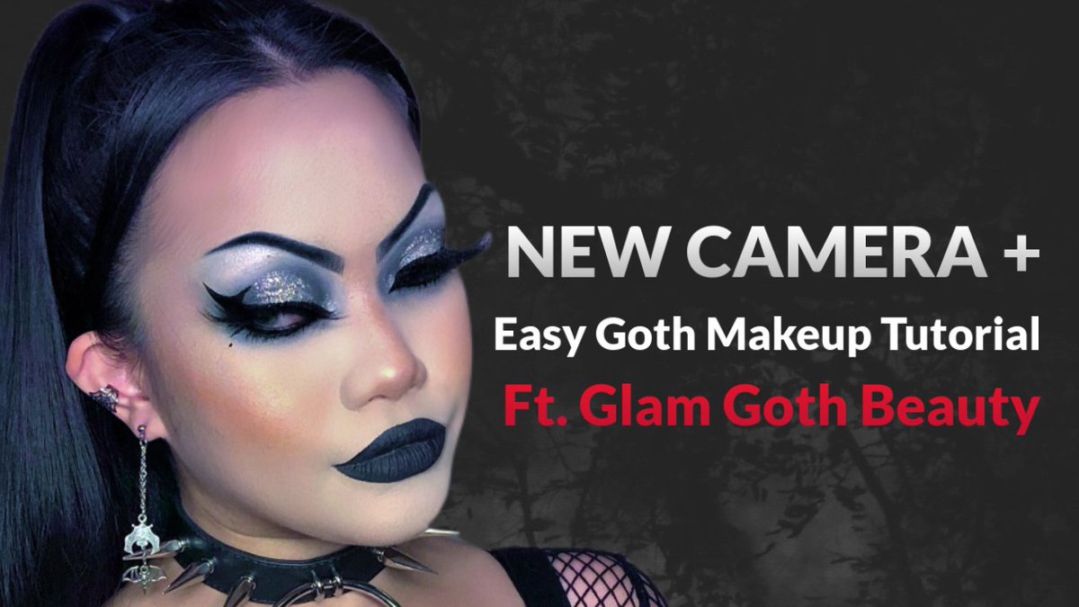 Miss. Terri on X: NEW CAMERA + A Basic Goth Makeup Tutorial Ft. Glam Goth  Beauty 🖤  via @  / X