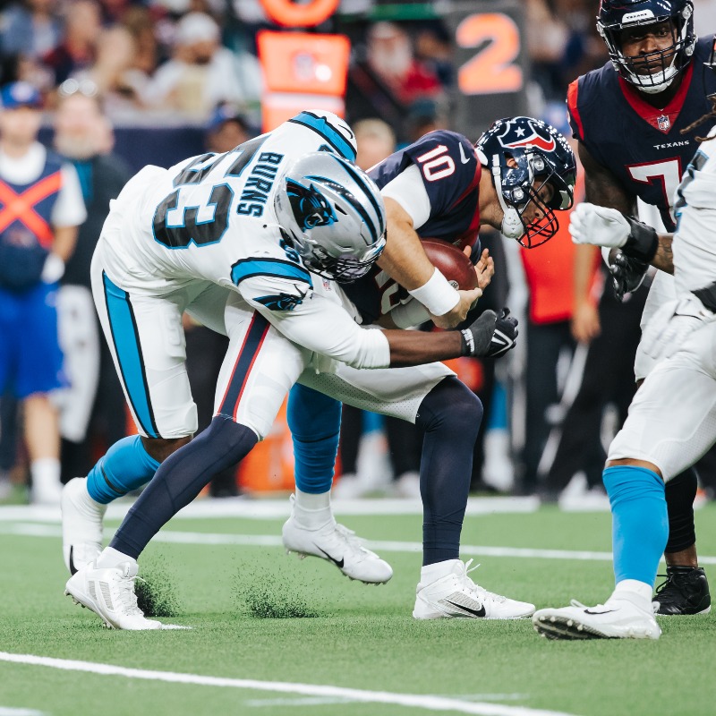Panthers's tweet photo. First team to be 3-0 in the 2021 season!