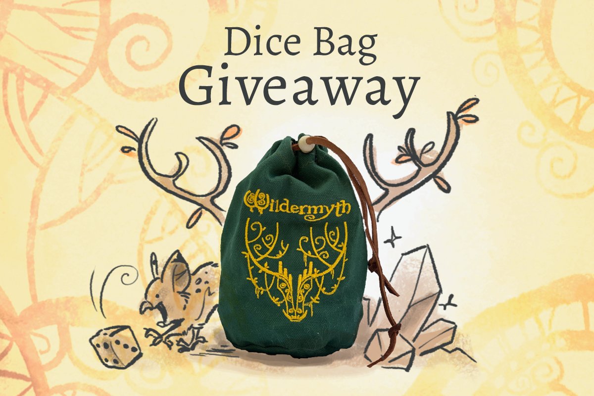 wildermyth's tweet photo. We're hosting a Wildermyth Dicebag Giveaway!

To enter:
✨Like, Retweet, and Follow @wildermyth 
✨Comment with what game you're playing now!

Entries limited to US only
There will be three winners chosen. For extra entries, we're giving away more on our Discord and Instagram! https://t.co/vOJeKJhzo9