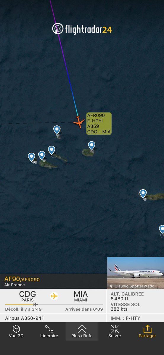 frogspix's tweet photo. Vol AF90 de Paris à Miami
https://t.co/u4nmeXGkpe
Le #Miami déroute a #Lajes apparement… #avgeek #AirFrance #AF90 https://t.co/ga1ejMBoJi
