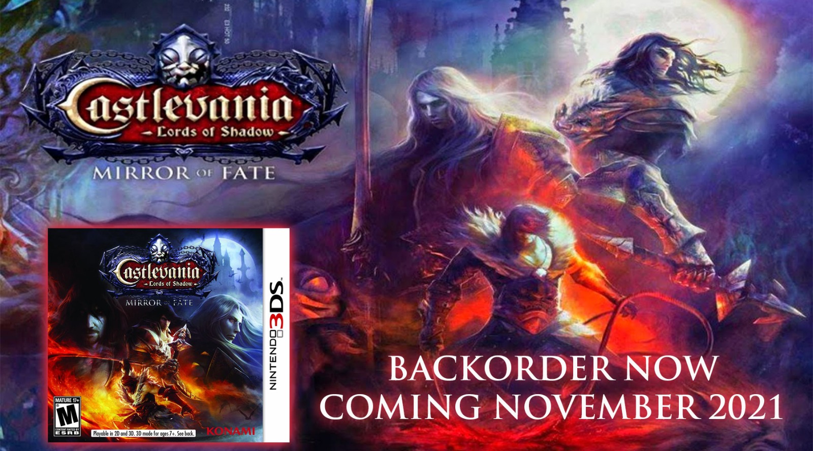 VGP Video Games Plus on X: Rare Physical Restock: Castlevania: Lords of Shadow  Mirror of Fate - 3DS  Limit 2 Per Person. Selling  new for over $100usd on the markets! Backorder