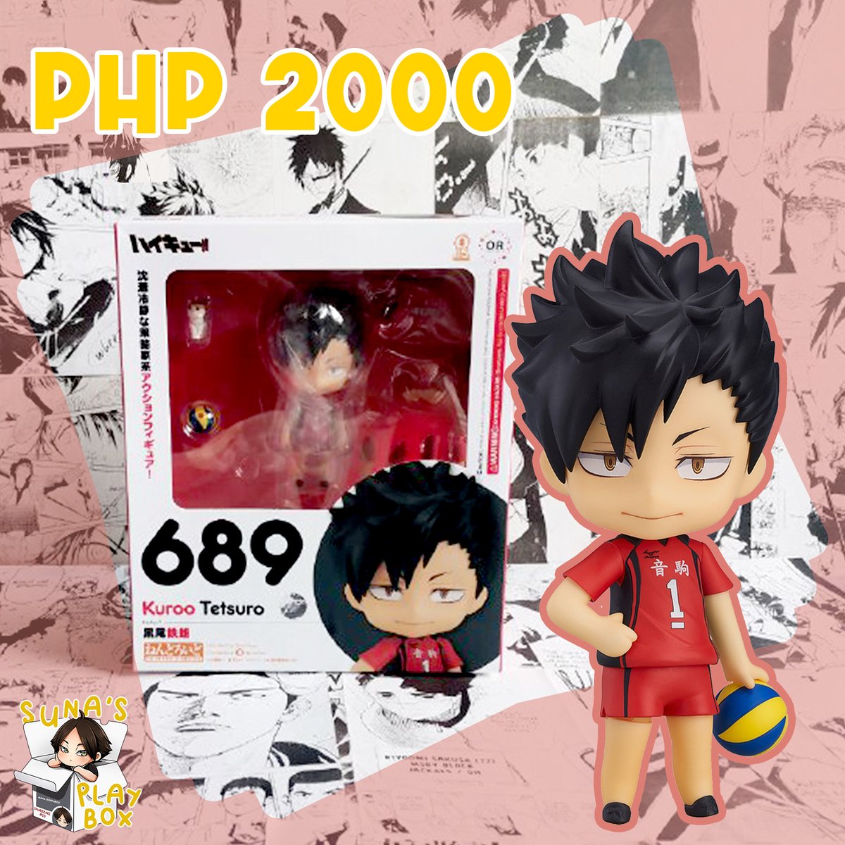 SunasPlaybox's tweet photo. 689 Kuroo Tetsuro (1pc)
592 Nishinoya Yuu (1pc)
1232 Orochimaru (1pc)
1303 Rock Lee (1pc)

#NendoroidPh #Nendoroid
#Haikyu #Naruto #Kuroo #Nishinoya #Orochimaru #RockLee https://t.co/Fx1zpv7854