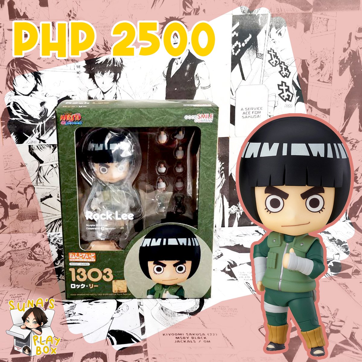 SunasPlaybox's tweet photo. 689 Kuroo Tetsuro (1pc)
592 Nishinoya Yuu (1pc)
1232 Orochimaru (1pc)
1303 Rock Lee (1pc)

#NendoroidPh #Nendoroid
#Haikyu #Naruto #Kuroo #Nishinoya #Orochimaru #RockLee https://t.co/Fx1zpv7854