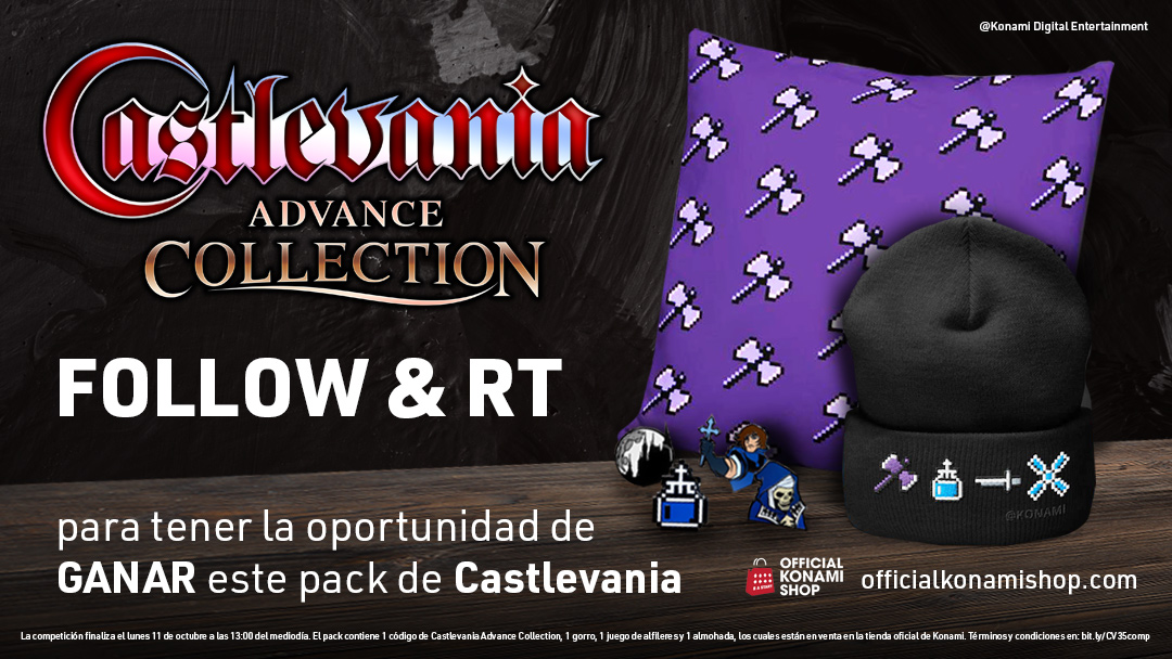 KONAMI España on Twitter "¡GANA este pack de Castlevania con un código de Castlevania