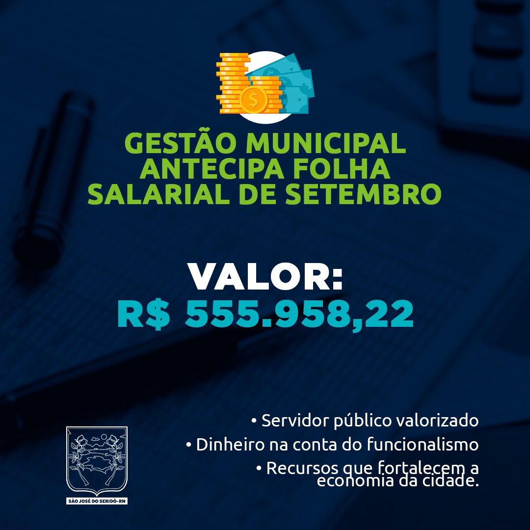 PrefSJS's tweet photo. […] trabalhado 🗓 CONFIRA DETALHES https://t.co/GW9Nw1XnFJ: 
#Seagep #Sempla #PagamentoFolhaSalarial
#PrefeituraDeSãoJoséDoSeridó https://t.co/SsTFRTAT3C