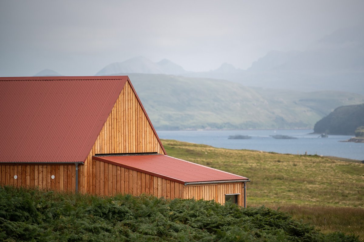 The rustic red roof and new larch is such a beautiful combo.. What do you think? #newbuild #sustainablebuild #larchlovers #rhouse #newhome #newhouse #selfbuild #ruralliving #sustainable #ecofriendly #designbuild #scottishhomes 

R2.5 DESIGN- ULLINISH - SKYE