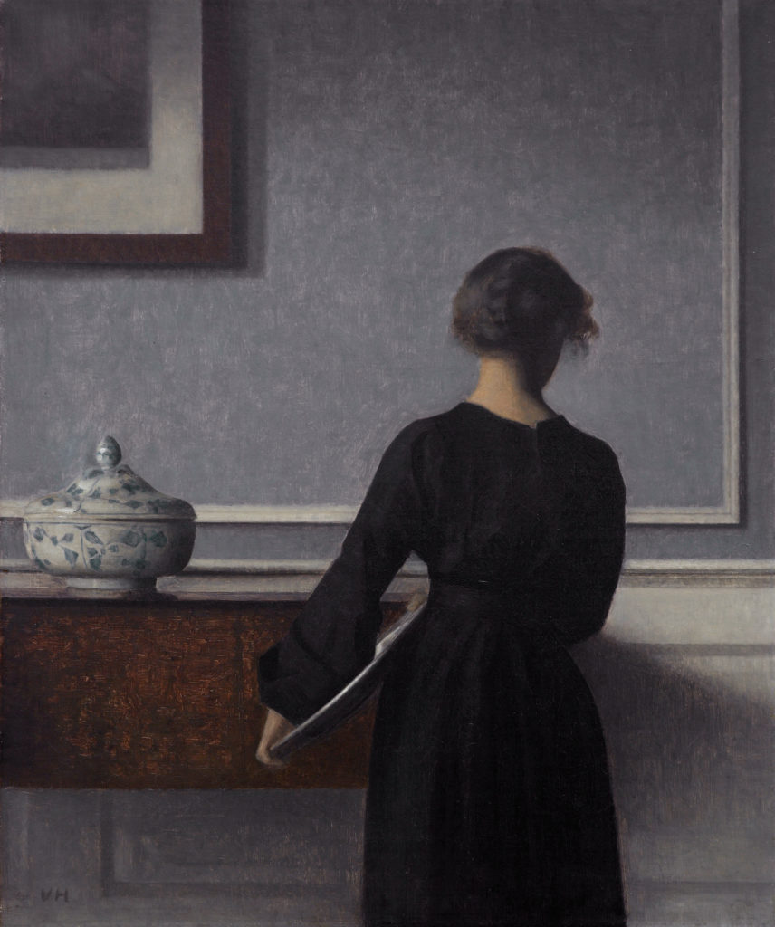 Ida Hammershøi, always pictured from behind by her husband, Vilhelm Hammershøi 🖤