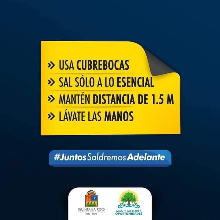 ⚠️El semáforo amarillo significa que debemos tener precaución y continuar con las medidas de salud para prevenir el contagio por #COVID19 ¡No bajes la guardia!
#PonteVivo
#PonteCubreBocas 😷 
 #JuntosSaldremosAdelante